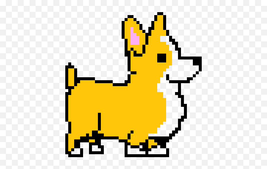 Corgi Puppie - Corgi Pixel Art Dog Clipart Full Size Emoji,Aphmau Emojis