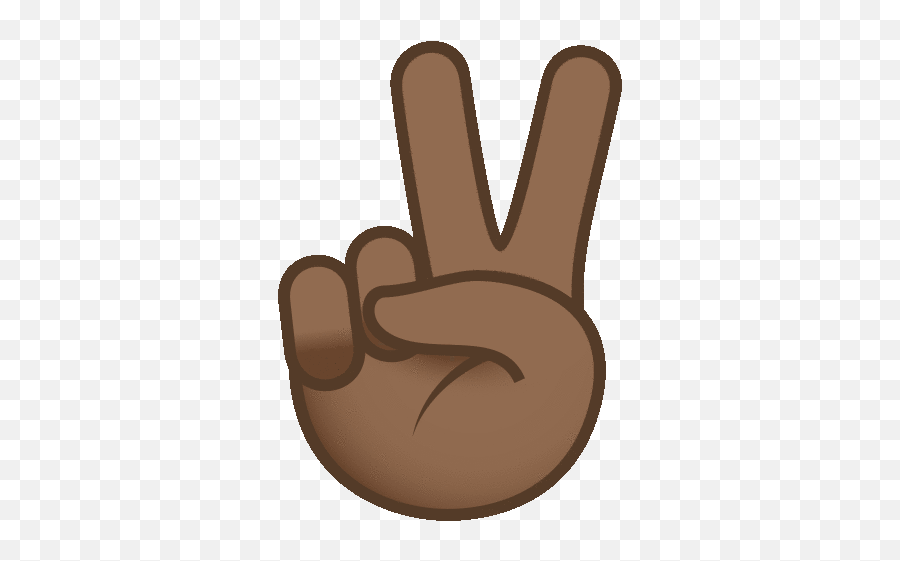 Peace Sign Joypixels Sticker - Peace Sign Joypixels Victory Emoji,Fingeres Crossed Emoji