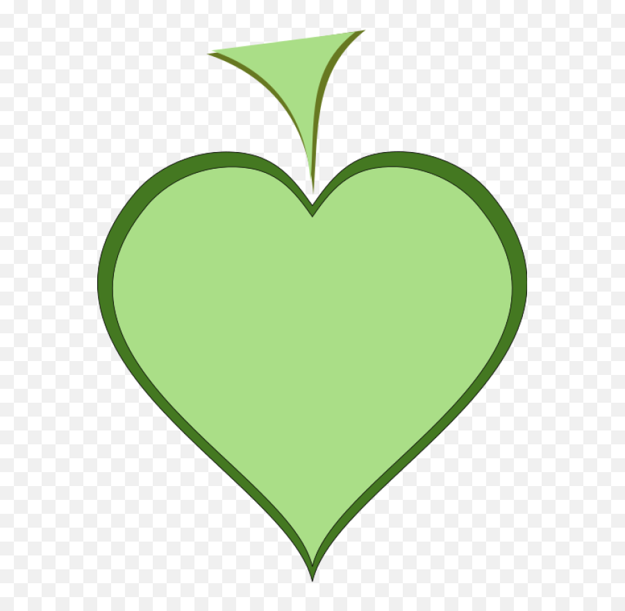 Green Heart With Dark Green Thick Line Border Vector Emoji,Dark Red Heart Emoji