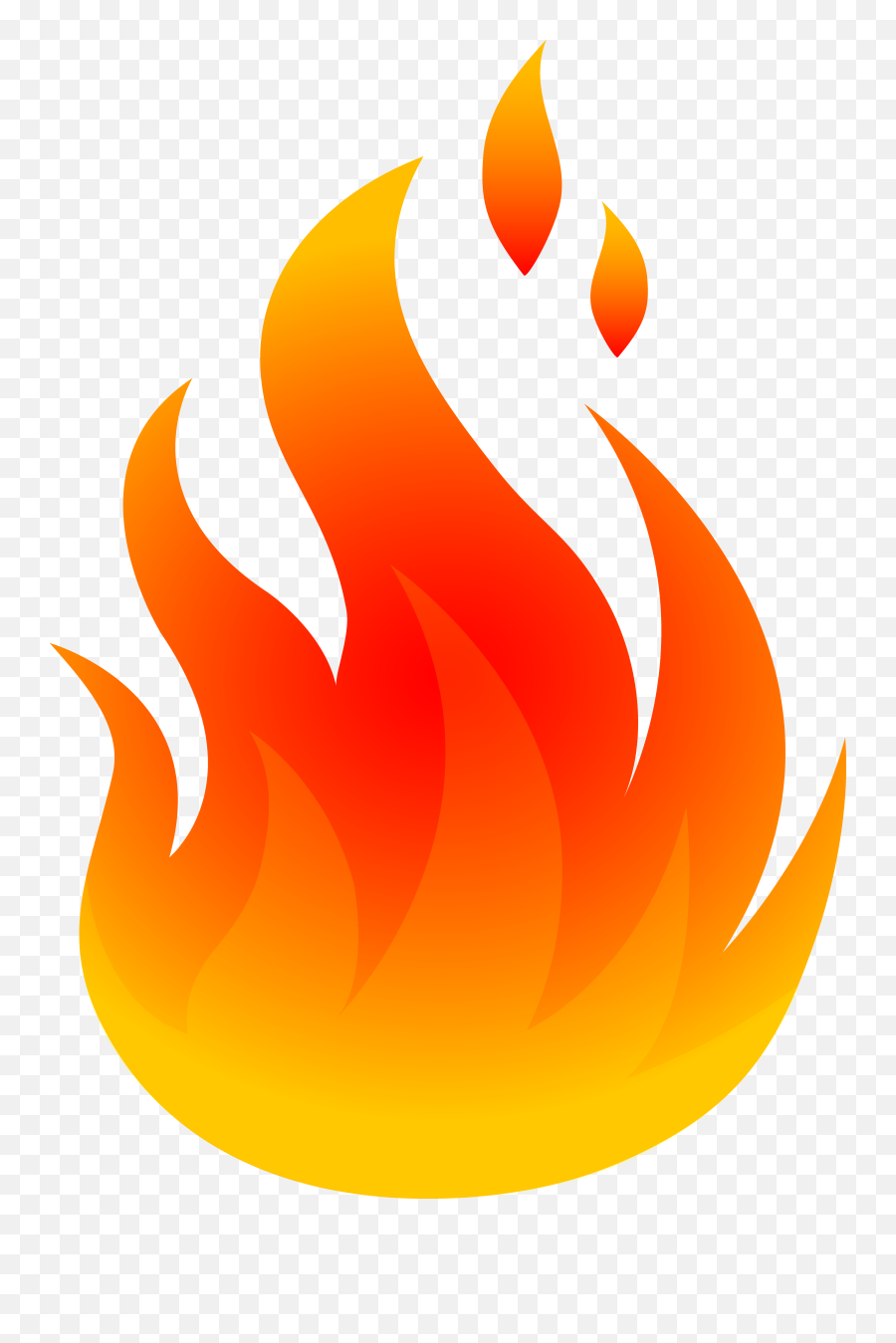 Fire Flame Clip Art - Transparent Background Fire Clipart Png Emoji,Flames Emoji