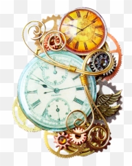 Mq Clocks Time Clock Vintage Sticker - Steampunk Pocket Watch Clipart Emoji,Time Clock Emoji