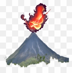 Freetoedit Eruption Volcano Sticker - Extinct Volcano Emoji,Erupting Volcano Emoji