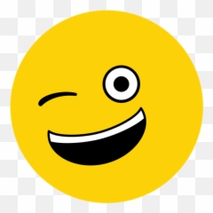 Cheeky Emoji Icon Of Flat Style - Happy,Determined Emoji