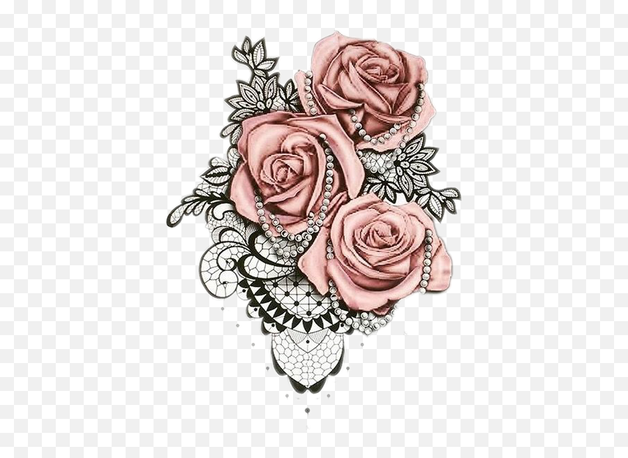 See Unicornpanda2 Profile - Roses With Pearls Tattoo Emoji,Joe Sugg Emoji