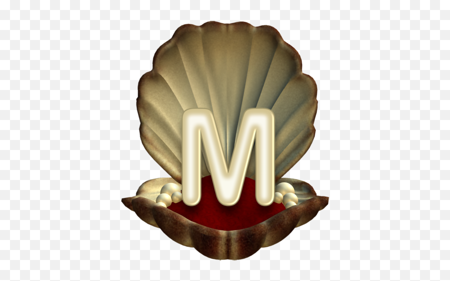 Monogram Alphabet - Clam Emoji,Scallop Emoji