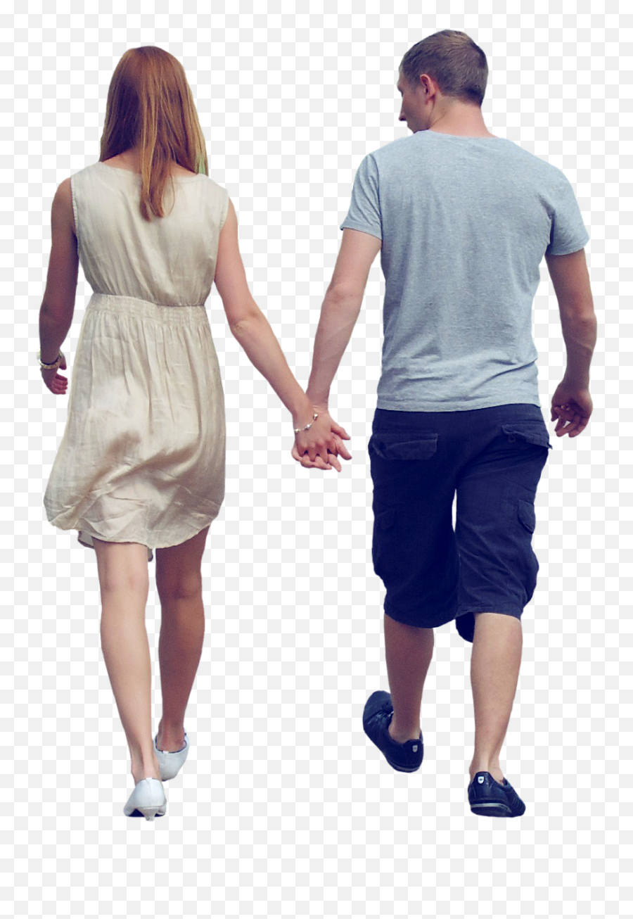Couple People Woman Man Walking Sticker By Anamilena - People File Png Emoji,Man And Woman Holding Hands Emoji