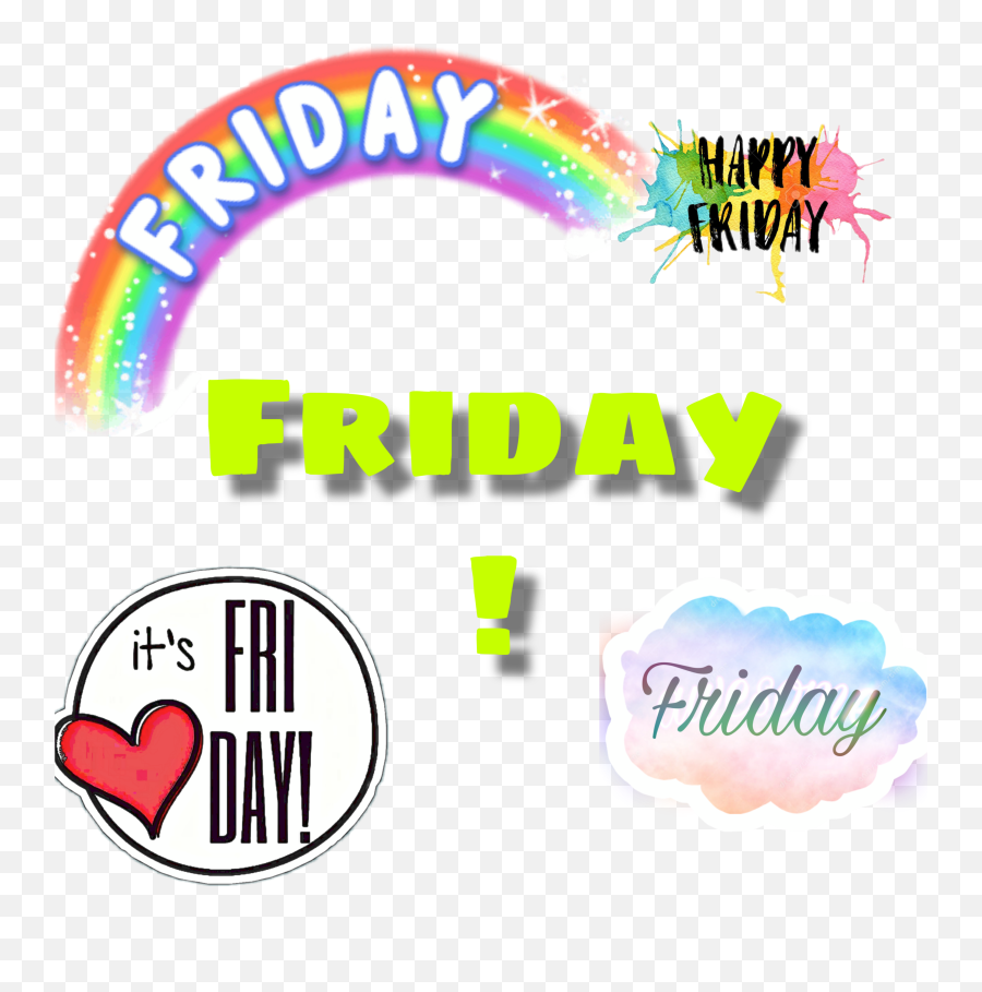 Friday Stay Positive Cause Its Sticker - Language Emoji,It's Friday Emoji