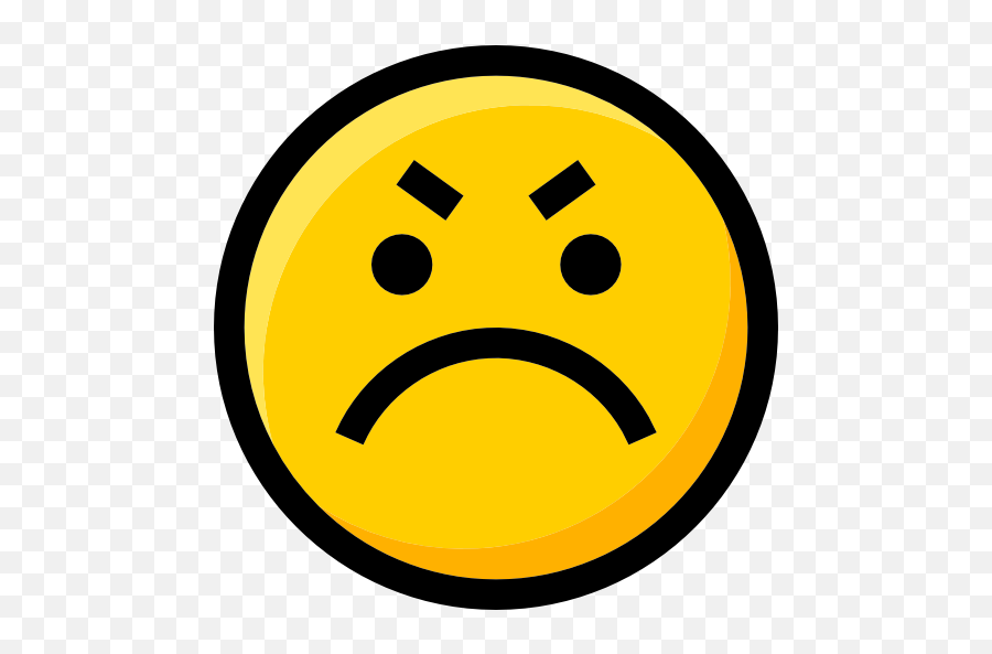 Emoticons Angry Feelings Emoji Smileys Faces Interface - Angry Feeling Icon,Angry Cry Emoji