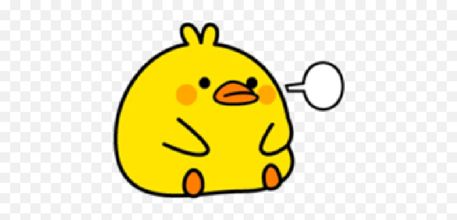 Plump Little Chick 2 Whatsapp Stickers - Plump Little Chick Emoji,Emoticon Chicken Little