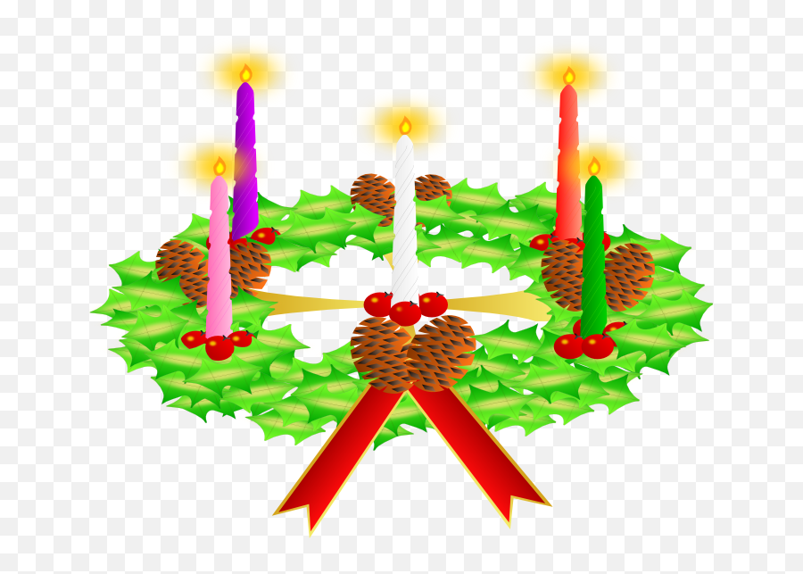 Clipart Of Christmas Wreaths 3 - Dibujo Animado Del Advirnyo Emoji,Christmas Reef Emoji