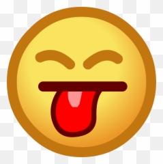 Raspberry Tongue Emoji - Club Penguin Tongue Emoji,Tongue Sticking Out Emoji