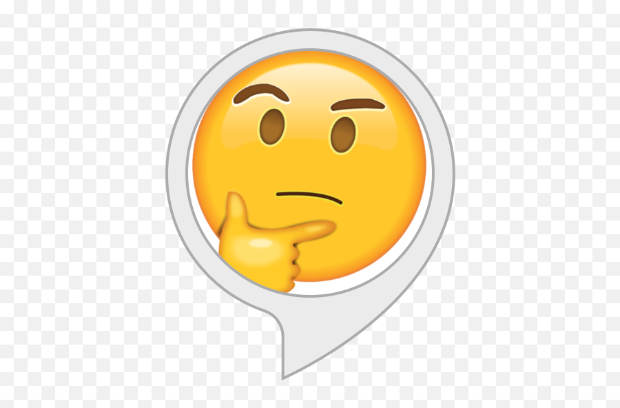 Alexa Skills - Thinking Emoji Sticker Png,My Mom Is Offended By My Use Of Emoticons