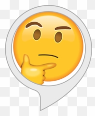 Alexa Skills - Thinking Emoji Sticker Png,My Mom Is Offended By My Use Of Emoticons
