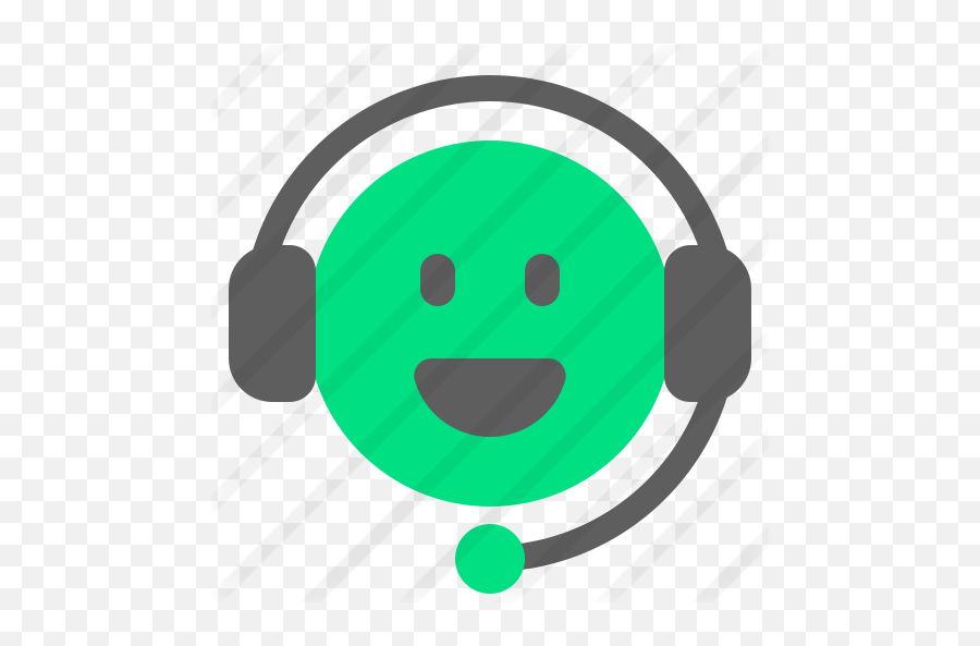 Customer Service - Free People Icons Happy Emoji,Headphones Text Emoticon