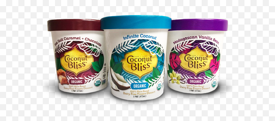 Coconut Bliss Finds Packaging Nirvana With Plant - Based Pint Coconut Ice Cream Packaging Emoji,Discovery Channel Planta Emotions