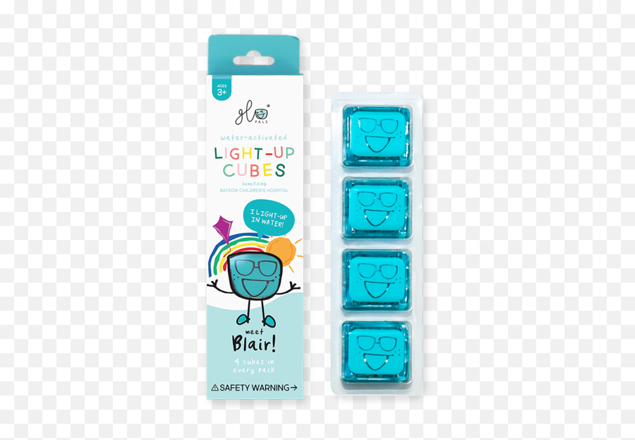 Glo Pals - Light Up Sensory Water Cubes Glo Pals Lumi Purple Emoji,Children Of The Whales No Emotion