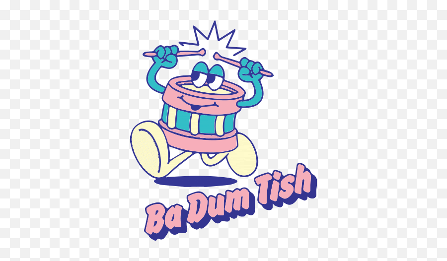 Ba Dum Tish - Badum Tish Emoji,Ba Dumtis Emoticon
