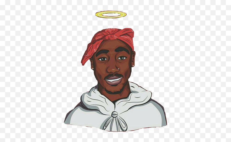 Freeedit Tupac Sticker - Tupac Art Transparent Emoji,2pac Emoji