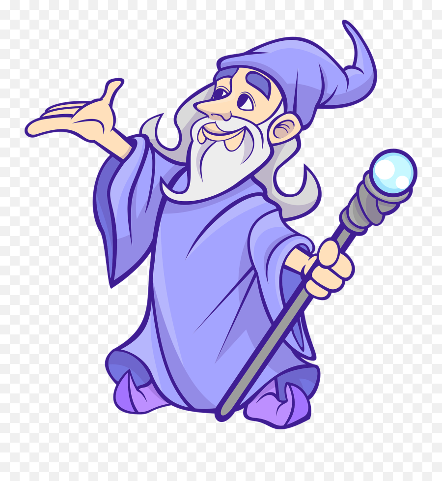 Wizard Wizards Magic Fantasy Sticker By Jessica Knable - Wizard Clipart Png Emoji,Wizard Emoji
