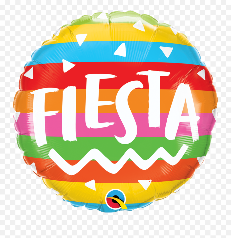 18 Fiesta Rainbow Stripes - Balon Fiesta Emoji,Heart Emoji Pinatas