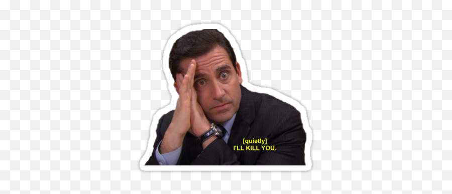 Pin - Ll Kill You The Office Emoji,Mike Scott Emojis