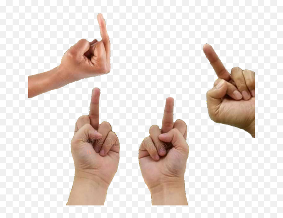 Middle Finger Images - Sign Language Emoji,Flip Off Finger Emoji