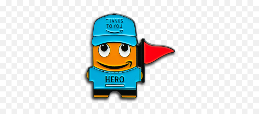 Amazon Hero With Flag Peccy Pin New - Fictional Character Emoji,Emoticon T Shirt Amazon