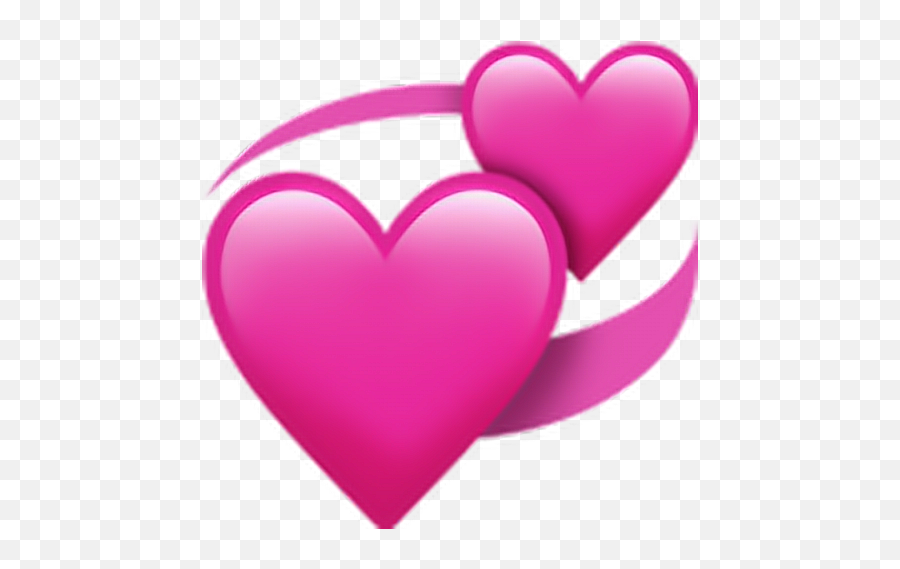 Download Hd Apple Heart Emoji Png Transparent Png Image - Whatsapp Emoji Pink Heart,Apple Emojis Png