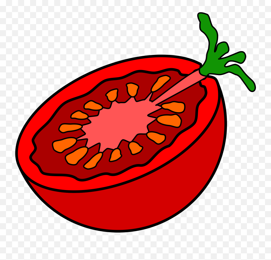 Inside Of Tomato Drawing Clipart - Full Size Clipart Tomato Clip Art Emoji,Tomato Emoji