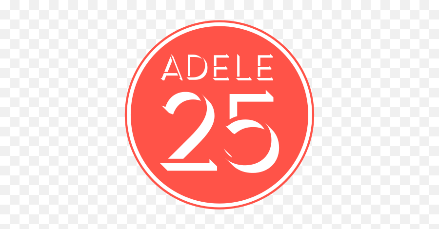 25 - Adele 25 Logo Emoji,Adele's Sweetest Emotion