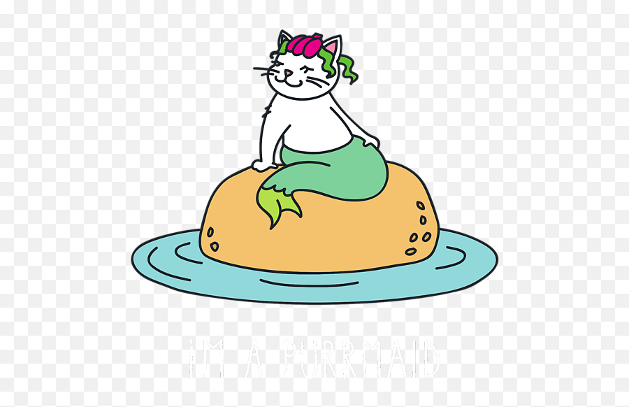 Purrmaid Cute Cat Mermaid Womenu0027s T - Shirt For Sale By Emoji,Mermaid Emoji Cute