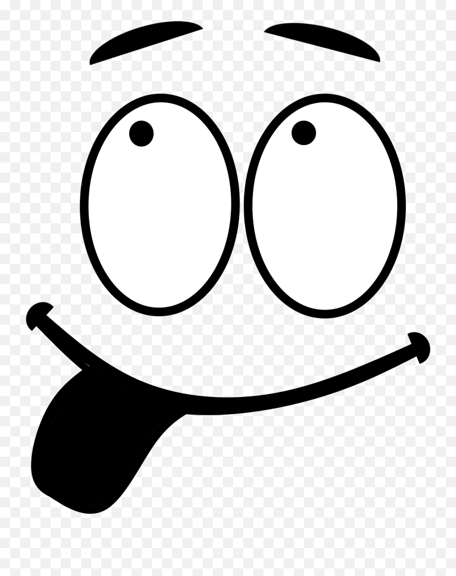 Outline Face Art Emoji Png Image Png Mart - Outline Smiley Face Png,Emoji Face