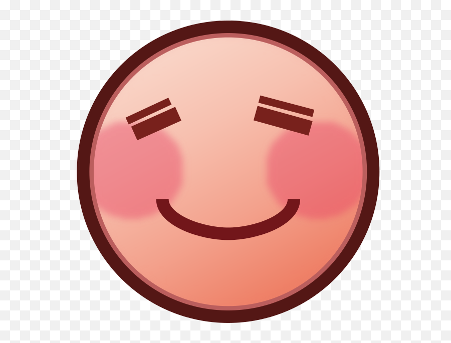 Filepeo - Relaxedsvg Wikimedia Commons Emoji,Blush Happy Face Emoji