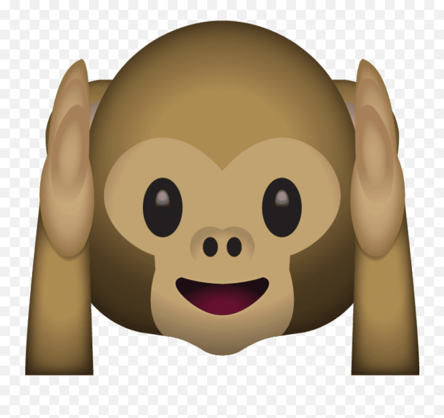 Download Hear No Evil Monkey Emoji - See No Evil Hear No Evil Speak No Evil Emoji,Monkey Emoji