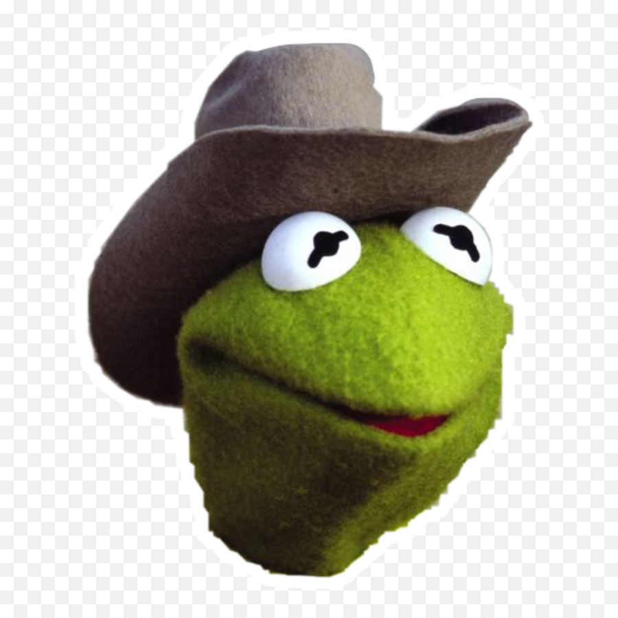 Meme Kermit Lol Sticker Sticker - Kermit The Frog Cowboy Emoji,Kermit Emoji