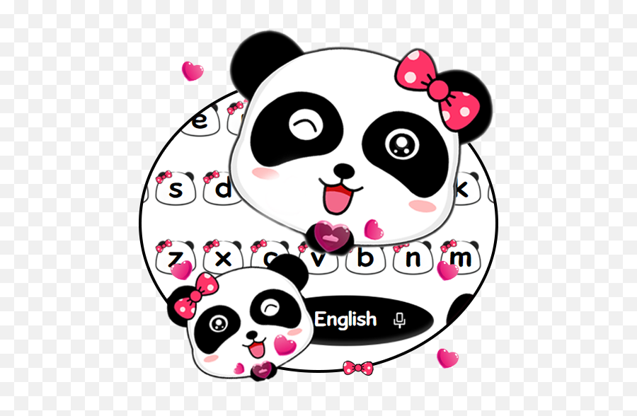 Download Cute Panda Keyboard Theme On Pc U0026 Mac With Appkiwi - Dot Emoji,Download Emoticon Lucu