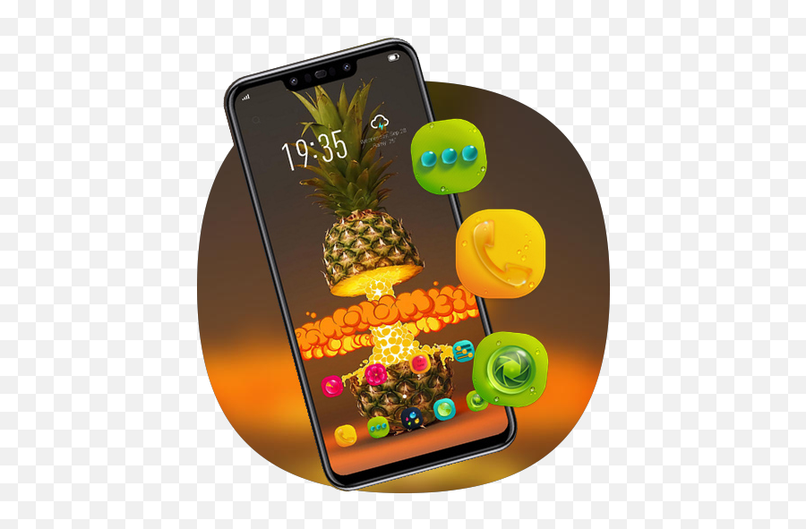 Abstract Theme Exploding Pineapple For - Smartphone Emoji,Pineapple Emoji Hat