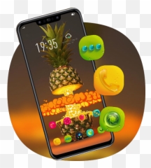 Abstract Theme Exploding Pineapple For - Smartphone Emoji,Pineapple Emoji Hat