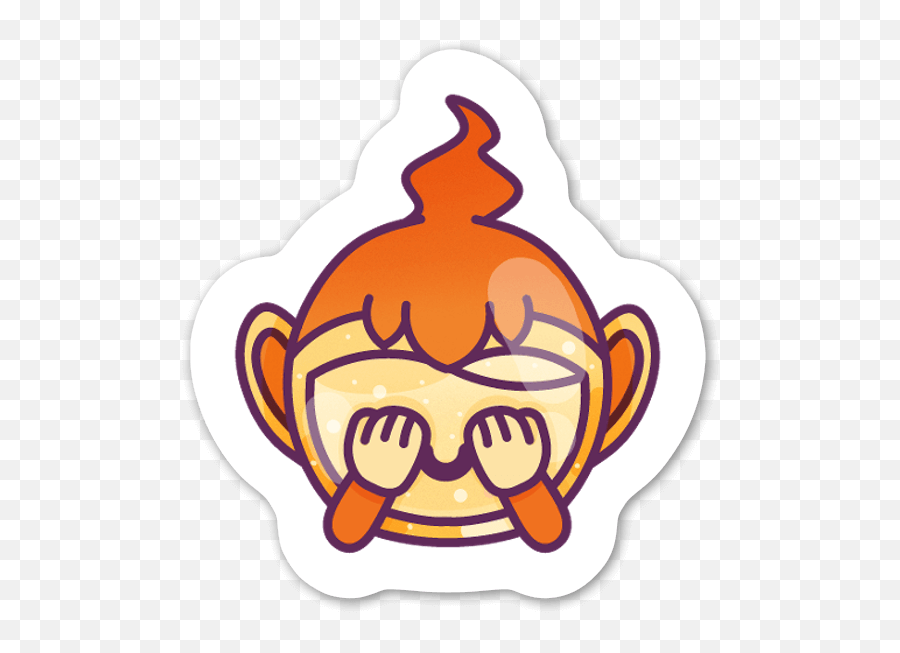 Die Cut Monkey U2013 Stickerapp Shop - Happy Emoji,Monkey Emoticon Facebook