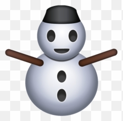 Download Snowman Emoji Icon - Frosty The Snowman Emoji,Snowman Emoji
