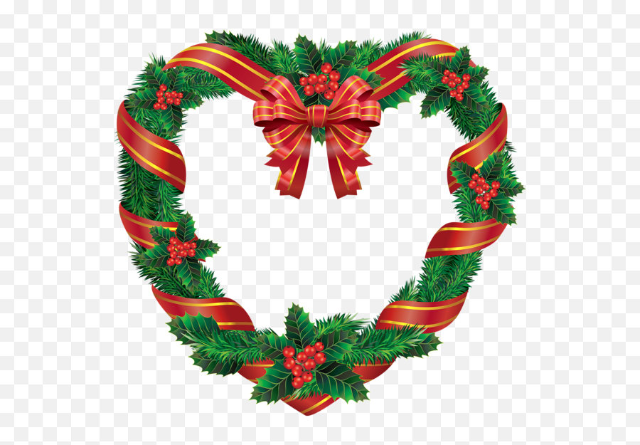 Clipart Stars Wreath Clipart Stars Wreath Transparent Free - Heart Christmas Wreath Png Emoji,Christmas Reef Emoji