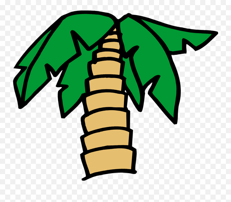 Free A Cartoon Tree Download Free Clip Art Free Clip Art - Cartoon Palm Tree Big Emoji,Emoticons De Choro Desesperado