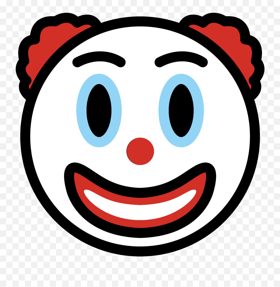 Clown Face Emoji Clipart Free Download Transparent Png - Emoji De Payaso De Microsoft,Emoji Face Transparent