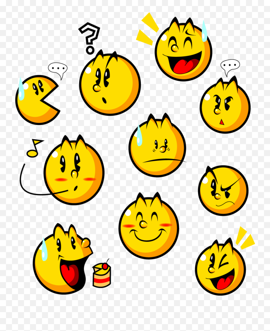 Small Image Of Pacman - Clip Art Library Emoji,What Does Pacman Emoticon Mean