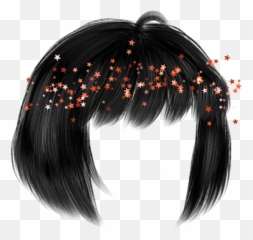 Aestetic Hair Sticker - Picsart Gacha Life Hair Edit Emoji,Hair Fli Emojis