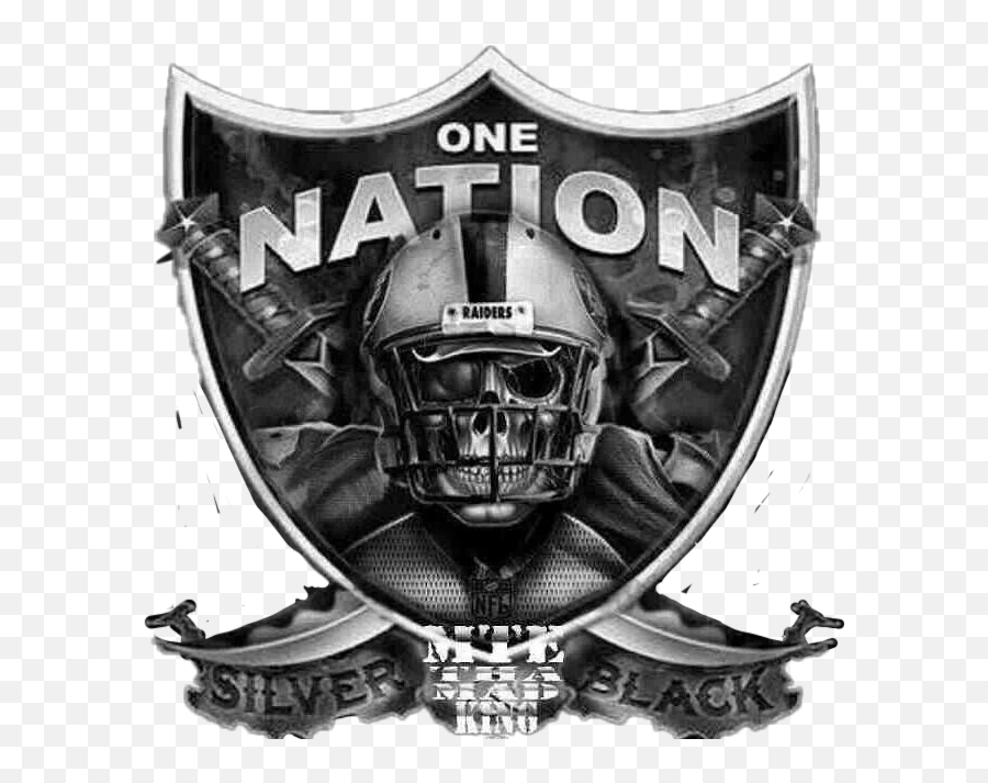 Oakland Raiders Sticker - Raider Nation Raiders Skull Logo Emoji,Raiders Emoji