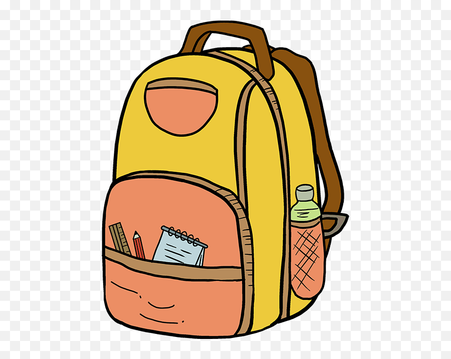 1 - Backpack Drawing Emoji,Lightning Bolt Emoji .png