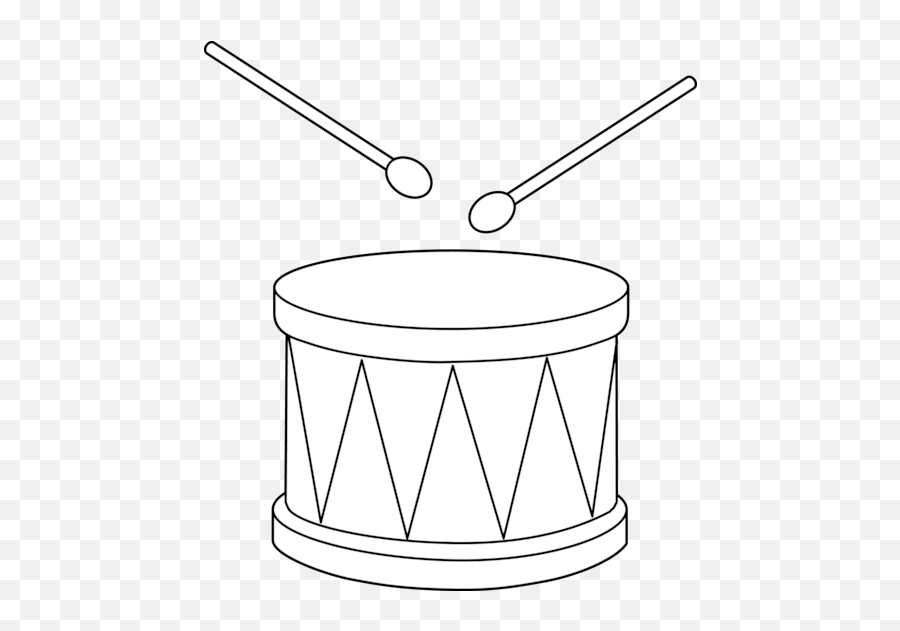 Musical Instrument Cliparts Black And White - Clip Art Library Simple Drum Drawing Easy Emoji,Twitter Drumrol Emoticon