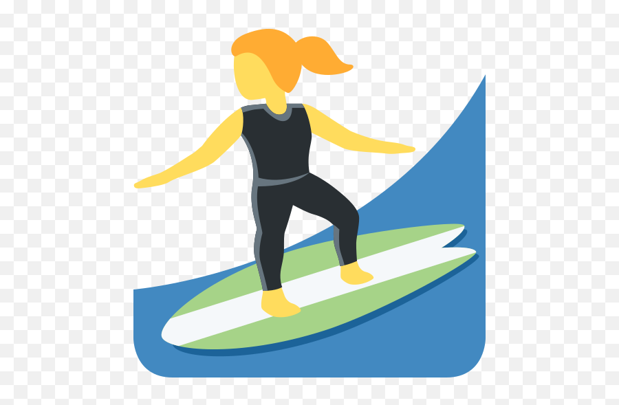 Woman Surfing Emoji - Man Surfing Emoji,Surfboard Emojis
