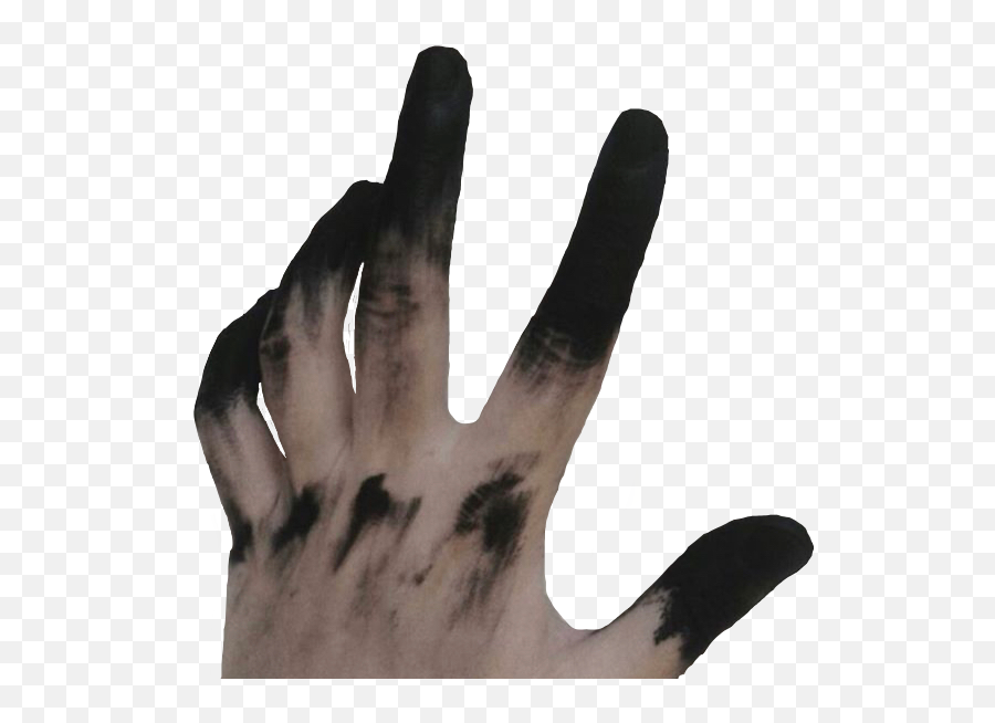 Aesthetic Creepy Hand Dark Goth Sticker By Krow - Leech Aesthetic Emoji,I Get The Black Finger Emoji On Facebook